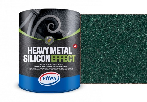 Vitex Heavy Metal Silicon Effect  - štrukturálna kováčska farba  779 Emerald 2,25 L